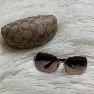 COACH SUNGLASSES GOLD FRAME